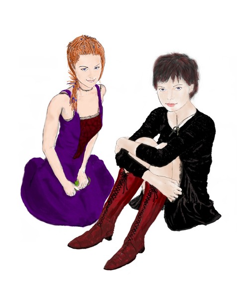 2 girls