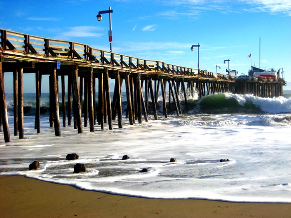 a winters day at the beach