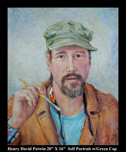 Self Portrait with Green Cap