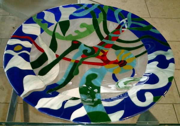 Big Fusing glass bowl
