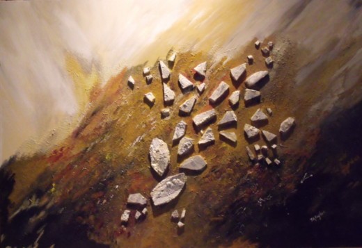 A large Mixed Media Abstract
