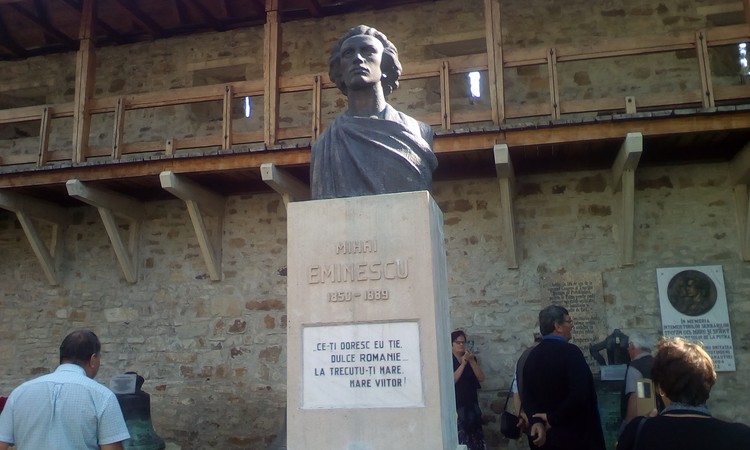 Romanian national poetMihai Eminescu statue