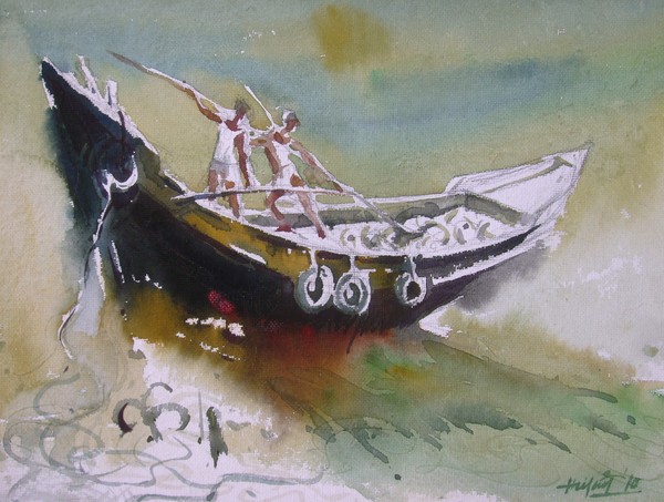 Boat n fisher man