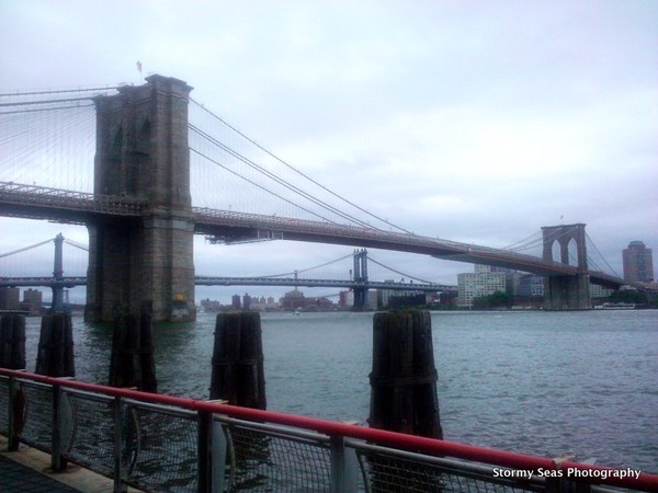 Brooklyn Bridge on a Cloudy Day