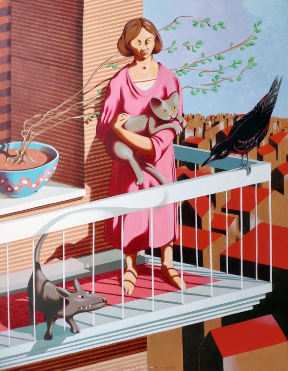 Meeting on the balcony