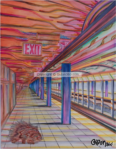 Kipod in Cortland st station