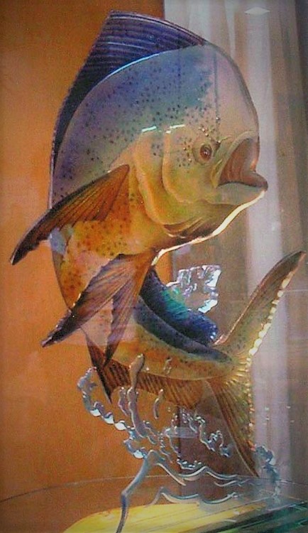 dolphin fish sculpt