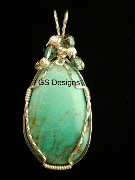 Pilot Mountain Turquoise Cabochon Pendant