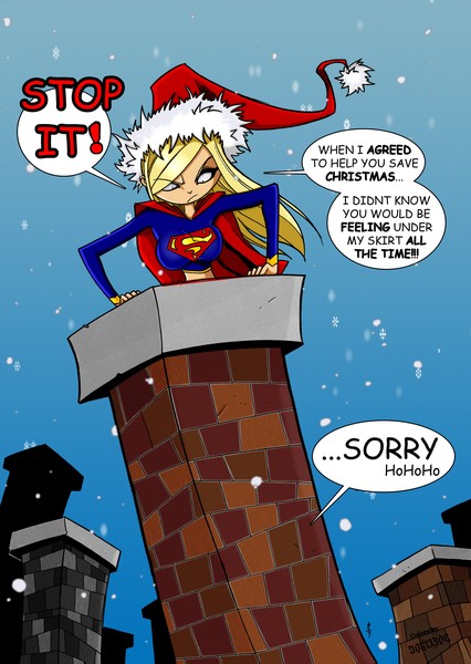 supergirl saves christmas by theboo-cb-Darcsyde