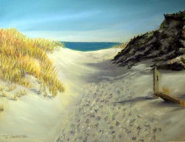 Beach Path 3 Original Pastel Painting