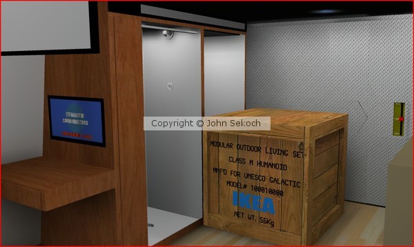 IKEA Crate in front of toilet
