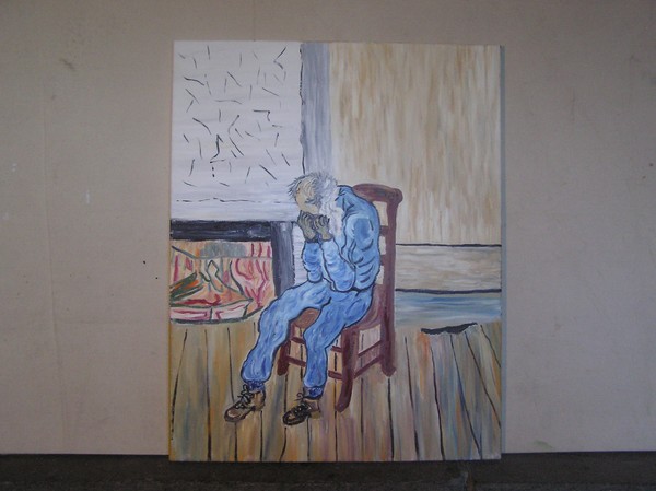 old man at eternitys gate van gogh copy