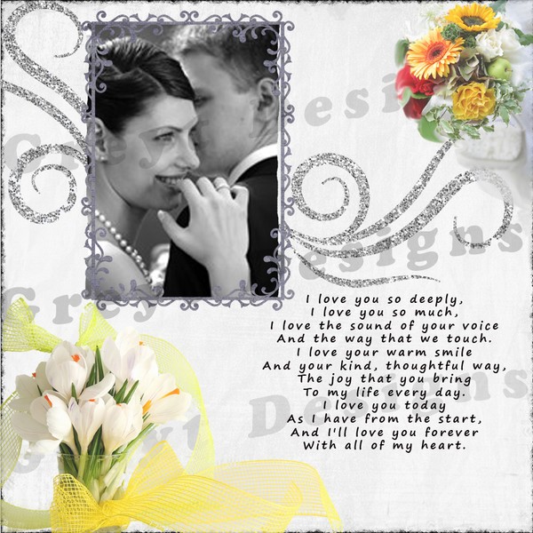 Wedding Elegance Digital Scrapbook