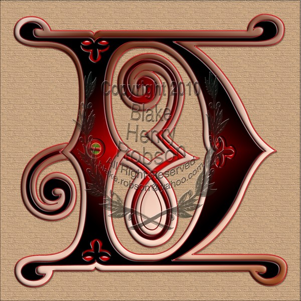Alphabet Letter D Ginger Bread style