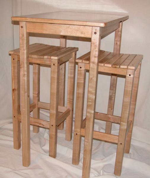 Barstool and table