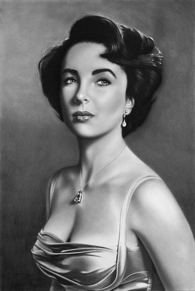 Elizabeth Taylor Tribute drawing 3