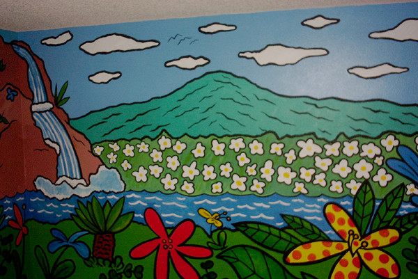 4 wall cartoon jungle mural (1of 7)