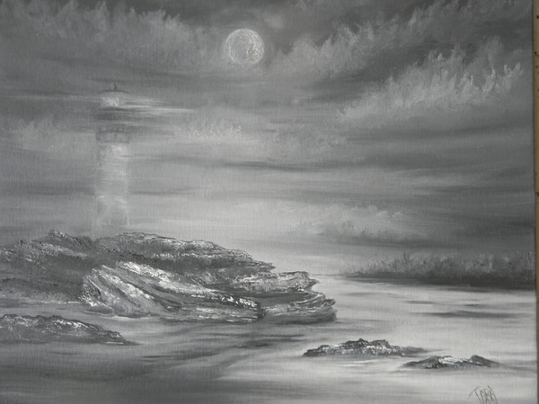 Moonlit Lighthouse