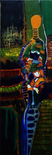 # 608, 67 X 21 CM, ACRYLIC ON CANVAS.