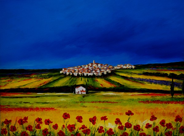 View of Grimaud - France