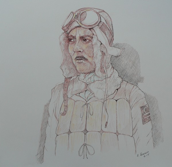 study of photo of commander mitsuo fuchida