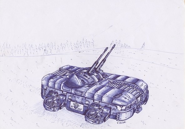 Hovercraft anti air vz