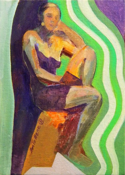 O 186 Purple Dress 12x9