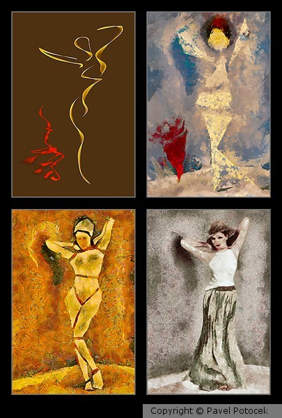Variations on dancer portrait