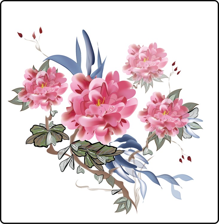 Flowers in watercolor