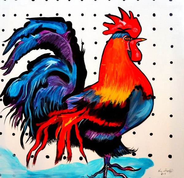 ABSTRACT ROOSTER  DOODLE DO