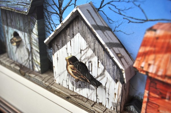 Country Birdhouses in 3D Detail