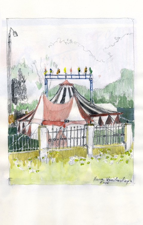 Circus 2016210 x 297 mmWatercolor pencil