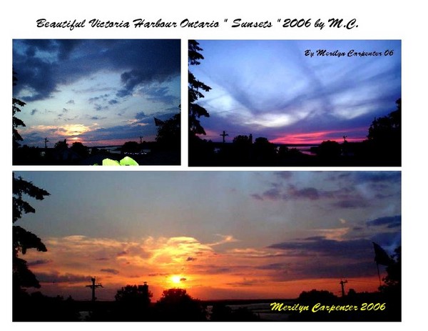Sunsets Of Victoria Harbour Canada