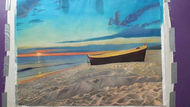 Boat Painting