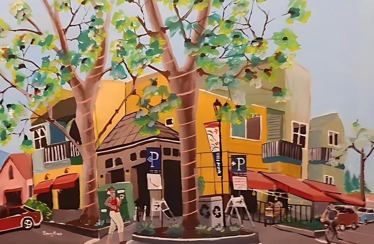 Davis California Scene