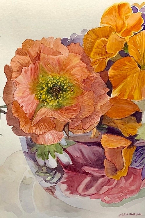 Spring tea flowers 