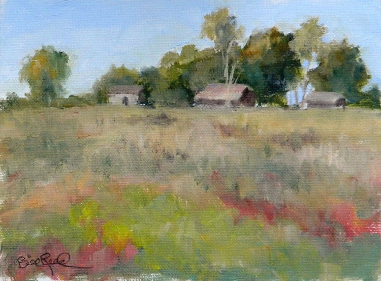 Near Wheatland - plein air - oil 6x8