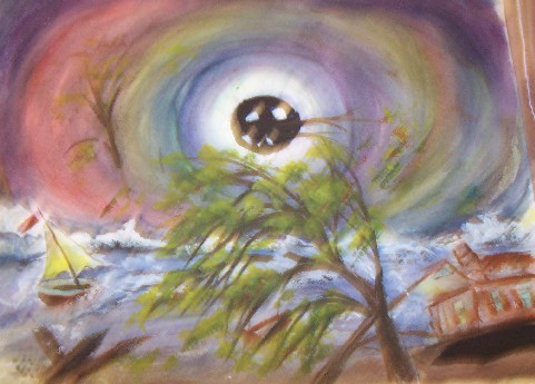 An eye of Hurricane Rita/ Wanda