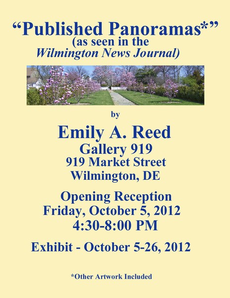 Panorama Exhibit at Gallery 919 Tonite