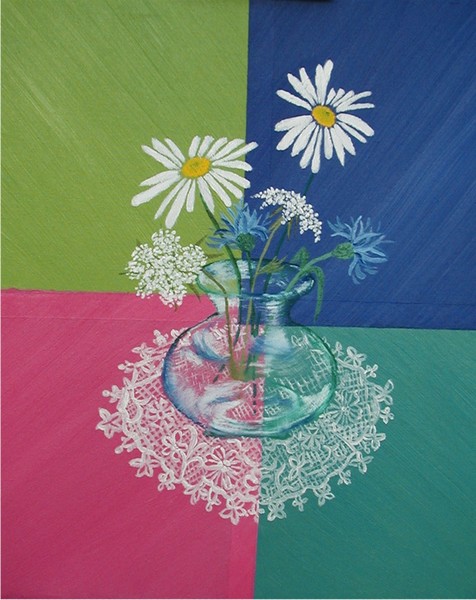 Daisies and Lace for Hannah