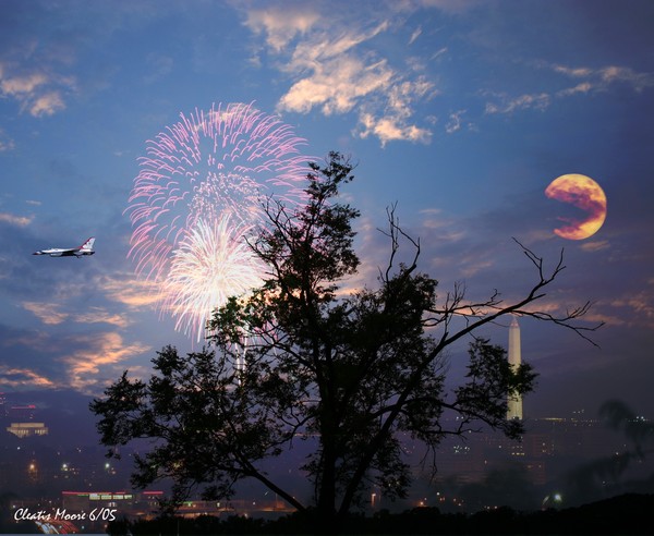 Night Flight over DC