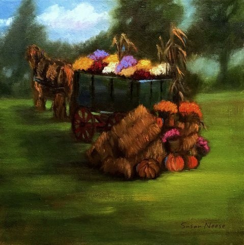 Straw Horses and Mums