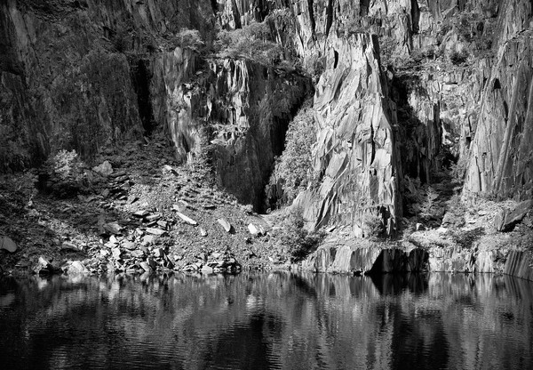 Reflections and Contrast in an Old Quarry