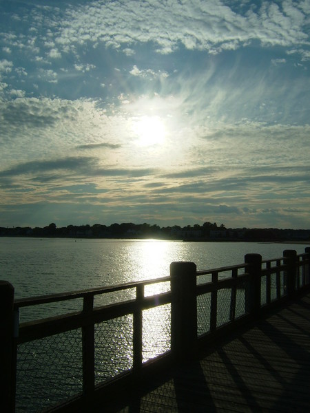 Clouds on water