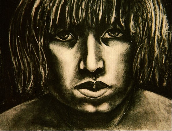 Charcoal Self-Portrait