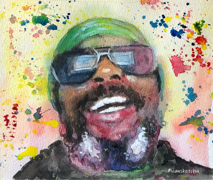 Creative Watercolor Portrait Sketch 