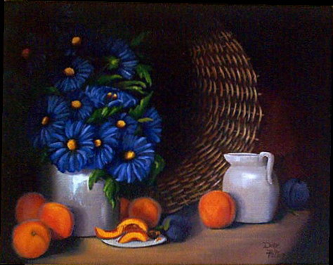 Asters with Peaches