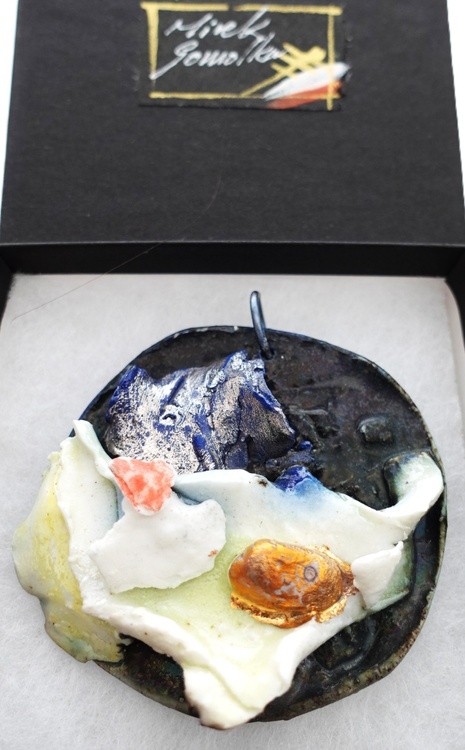 Contemporary Women's Fashion Necklace Ceramic ,Porcelain . Mirek Gomolka Art