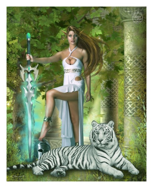 Hunter and Pet Tiger v.2