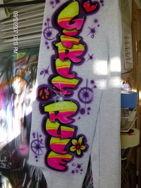 airbrush sweatpant (girls rule)